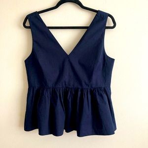 NEW J.Crew cotton navy top, US 8